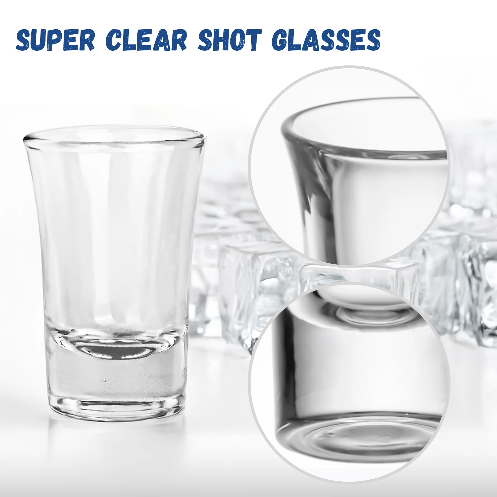 1.5 Oz Shot Glasses Set Of 8 With Heavy Base Shot Glass Set - Clear - Image 5