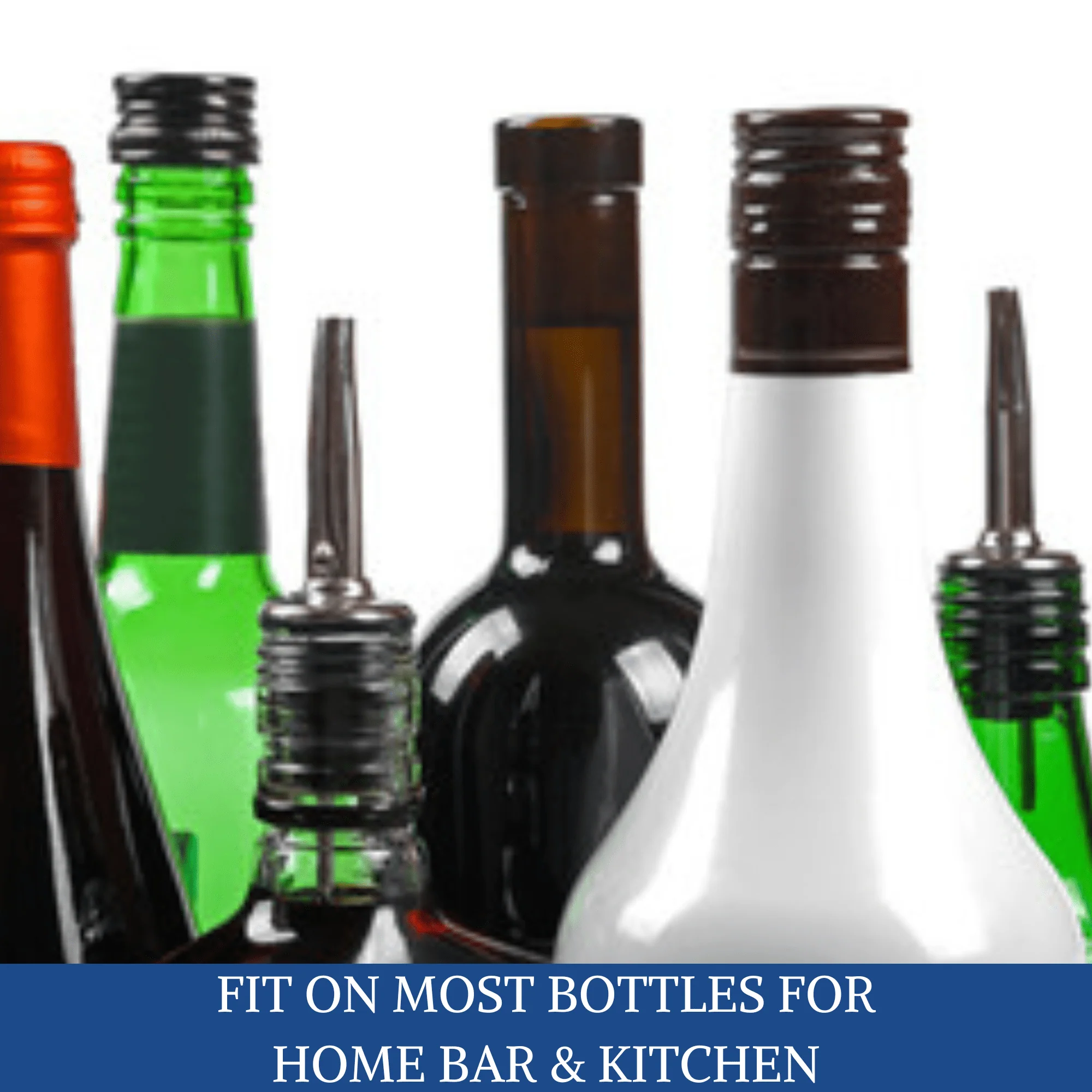 12 Pack Stainless Steel Classic Bottle Pourers - Image 5