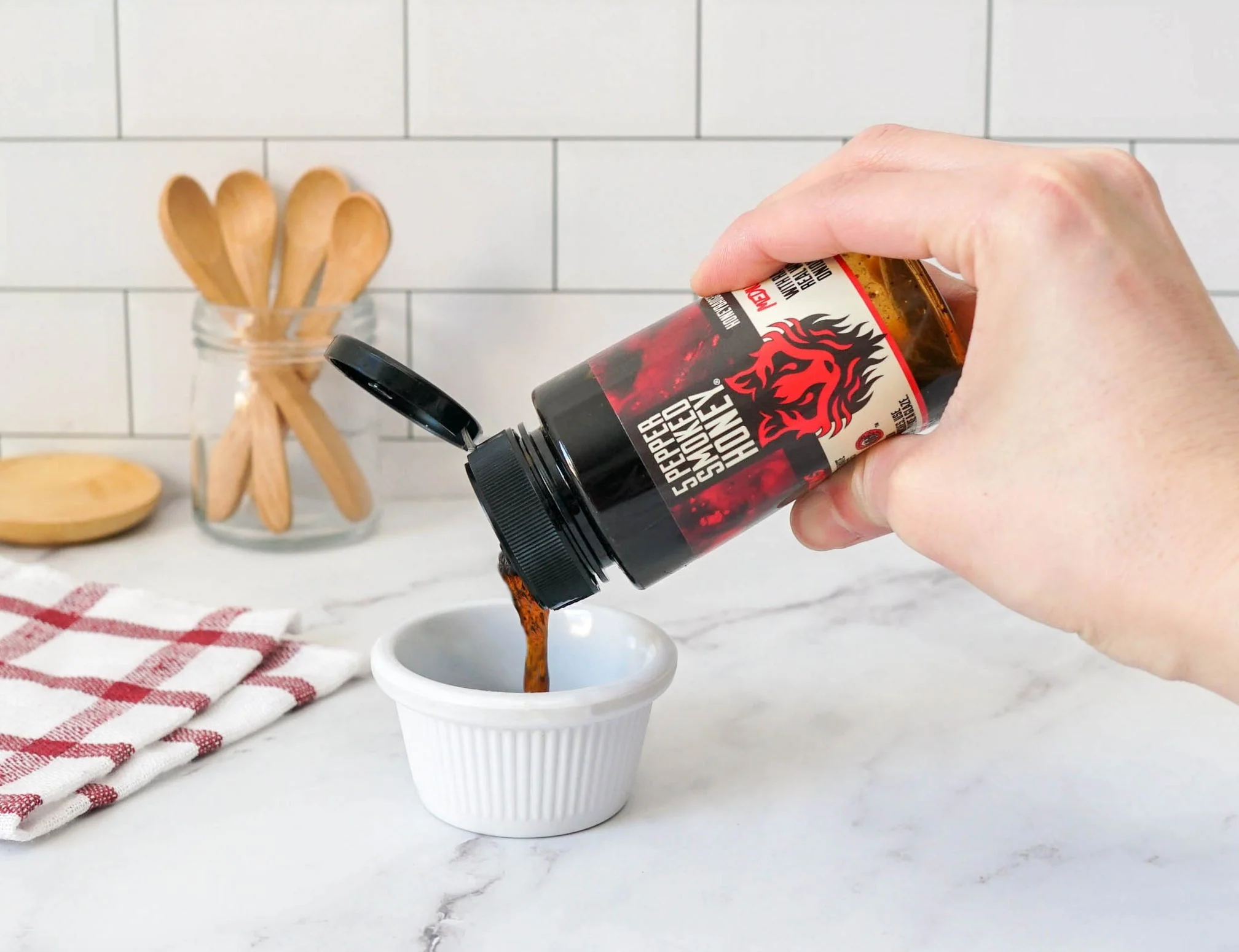 5 - Pepper Smoked Honey by Honey Badgers Bee Farm - Image 3