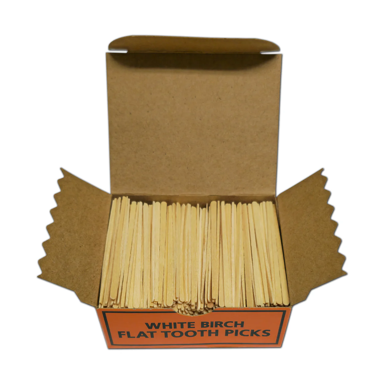 9000 Qty Flat Birchwood Toothpicks In Cardboard Sleave Box 12x750 - Image 3