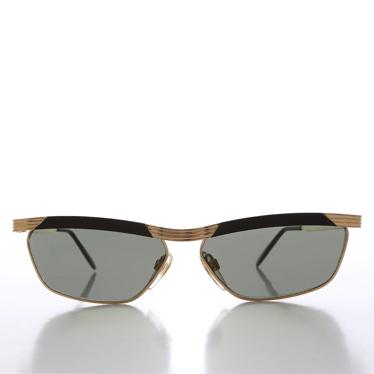 90s Curved Gold Black Frame - Yara - Image 3