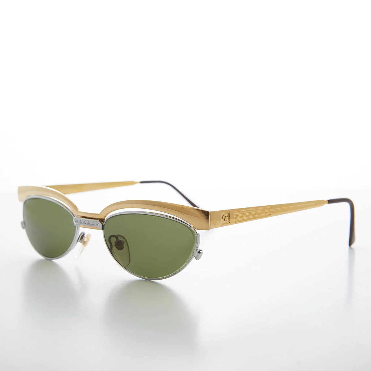 90s Floating Lens Cat Eye Vintage Sunglass - Trina 2 - Image 2