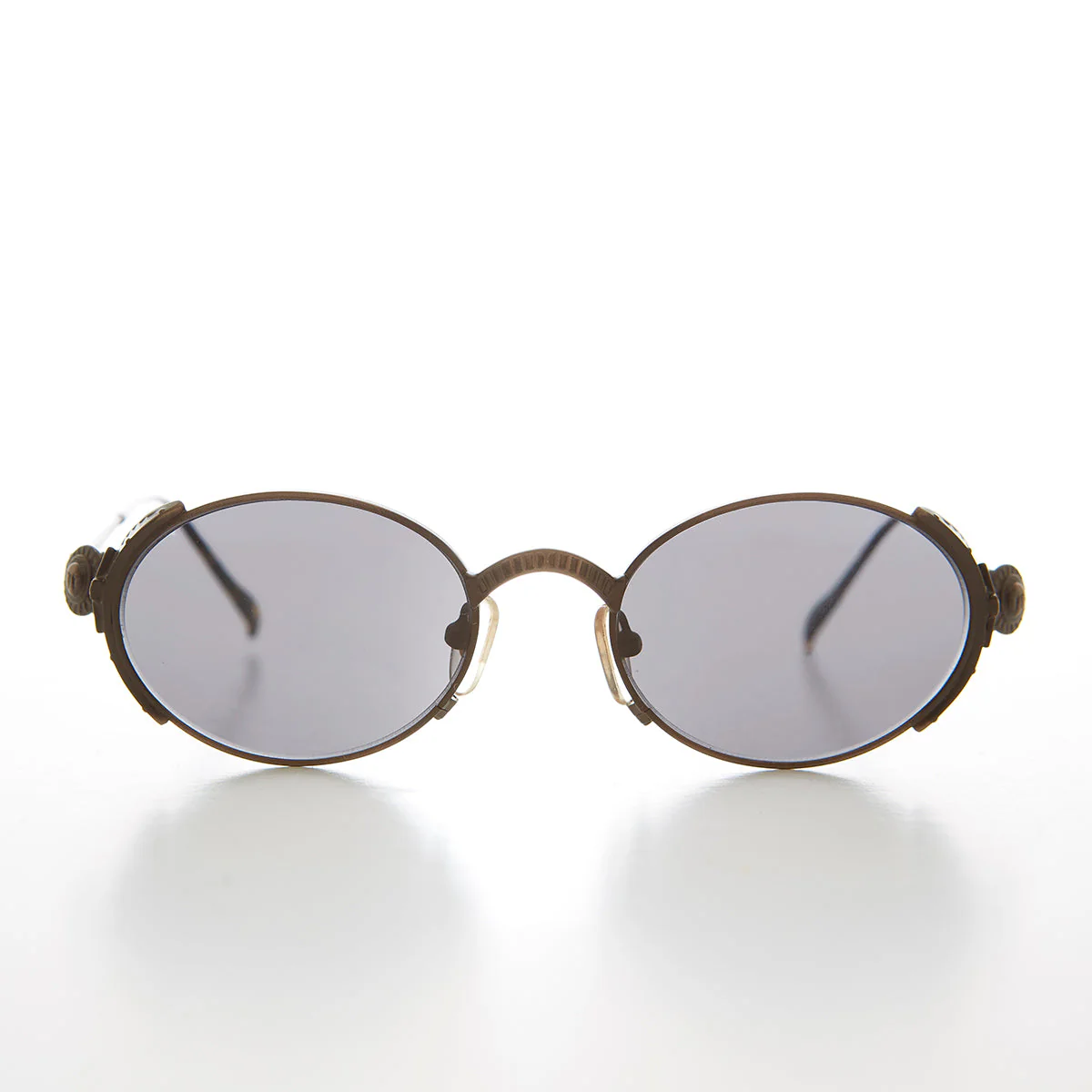 90s Intricate Metal Oval Sunglass - Medici - Image 2