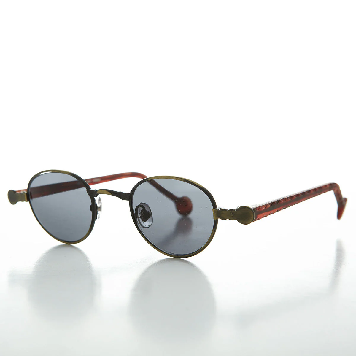 90s Metal Steampunk Victorian Wide Frame Vintage Sunglass - Gideon - Image 2