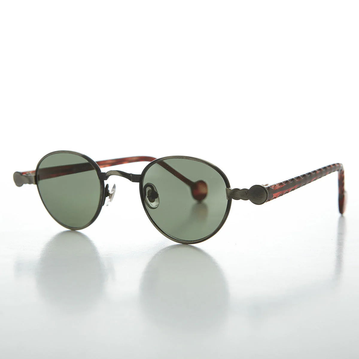 90s Metal Steampunk Victorian Wide Frame Vintage Sunglass - Gideon - Image 4