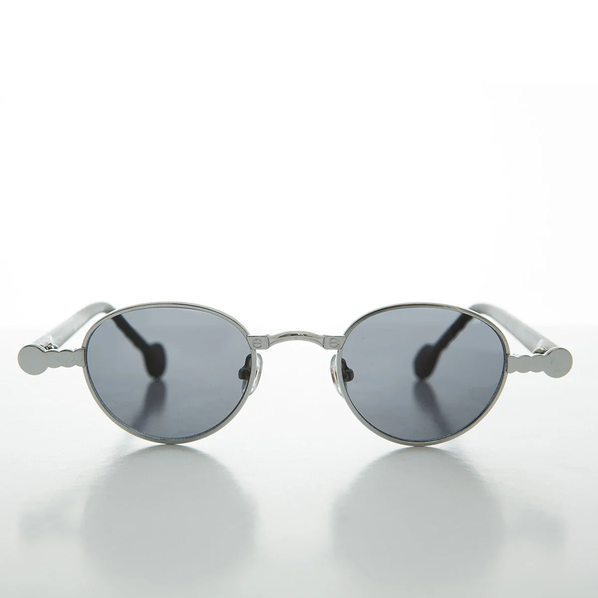 90s Metal Steampunk Victorian Wide Frame Vintage Sunglass - Gideon - Image 9