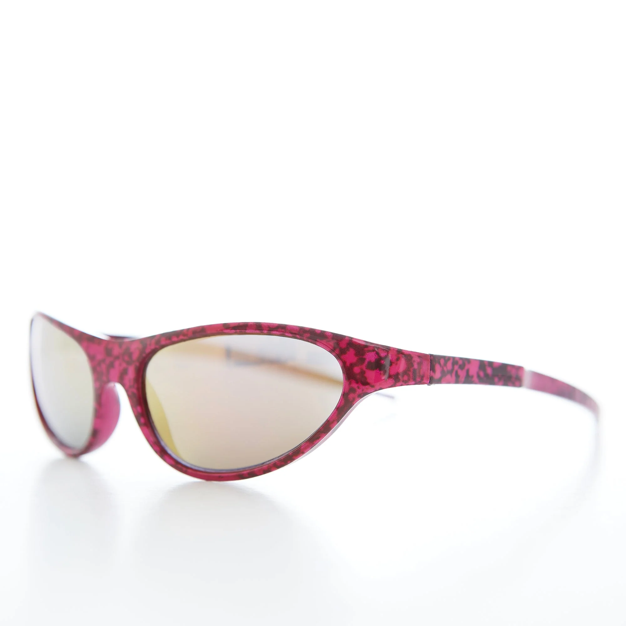 90s Metallic Sporty Wrap Around Sunglasses - Nexus - Image 2
