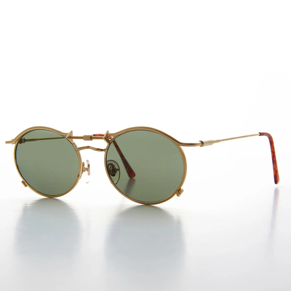 90s Oval Steampunk Sunglass Optical Quality - Lucian - Image 2