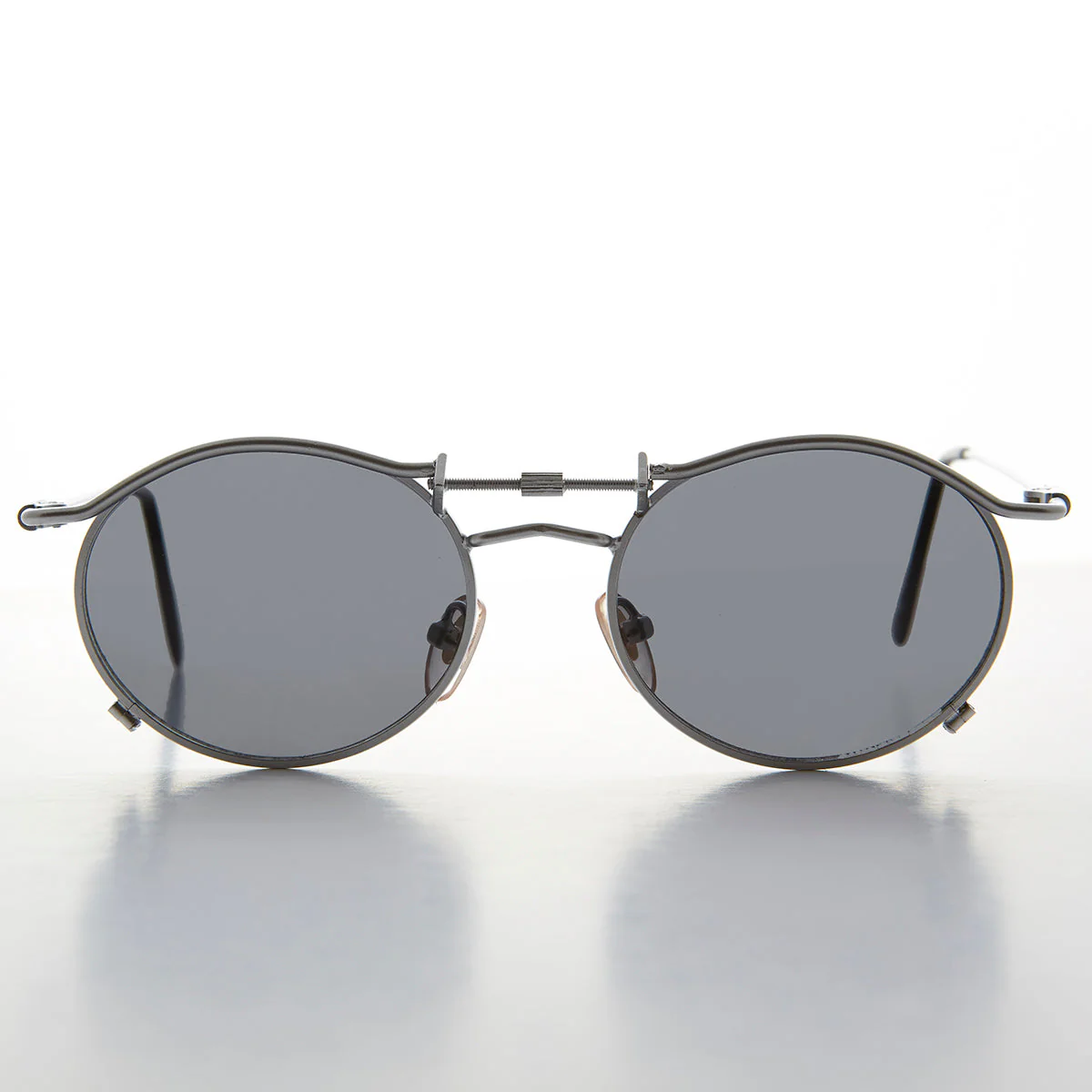 90s Oval Steampunk Sunglass Optical Quality - Lucian - Image 3