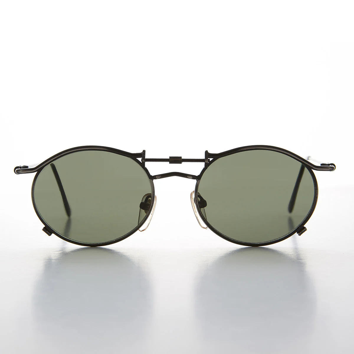 90s Oval Steampunk Sunglass Optical Quality - Lucian - Image 5