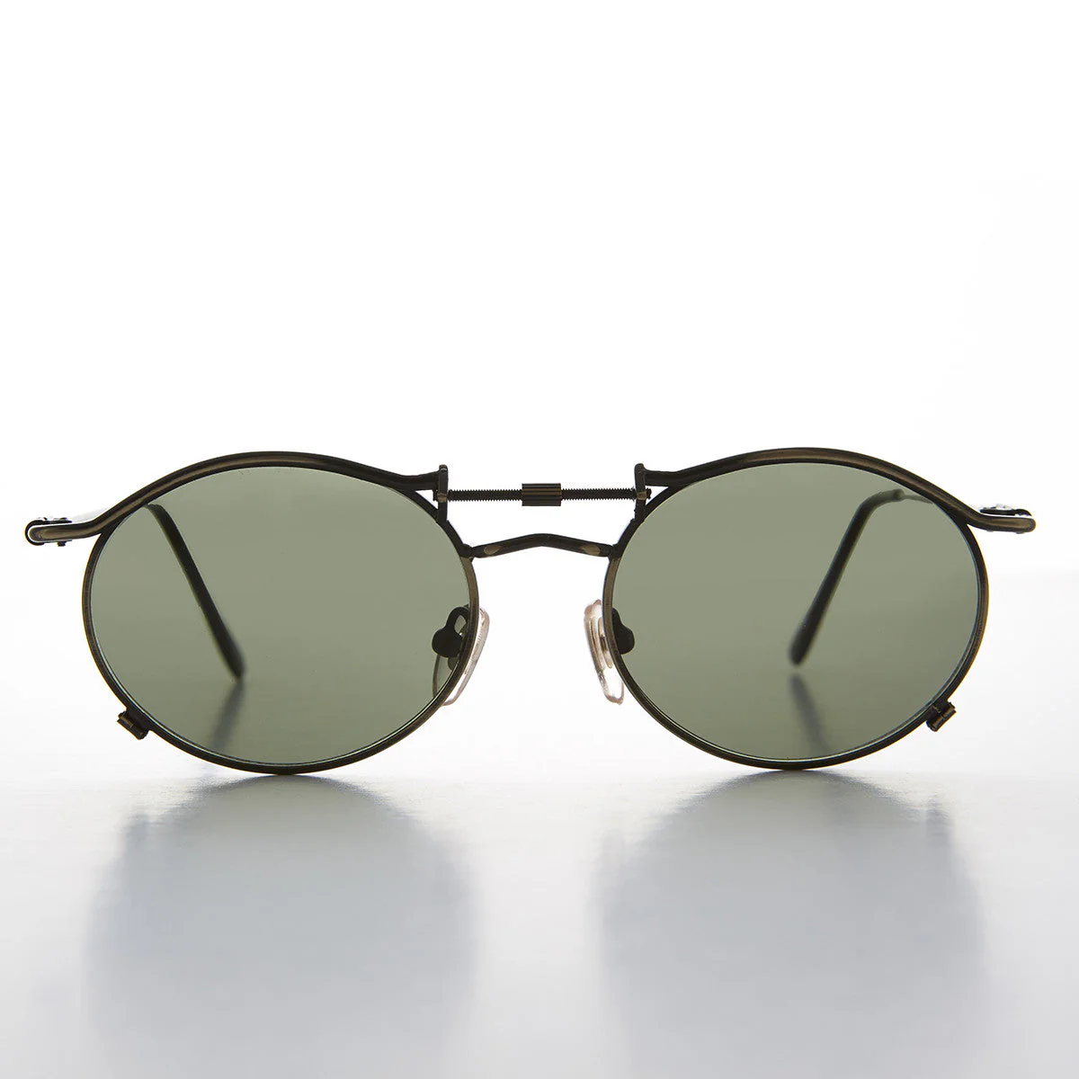 90s Oval Steampunk Sunglass Optical Quality - Lucian - Image 7