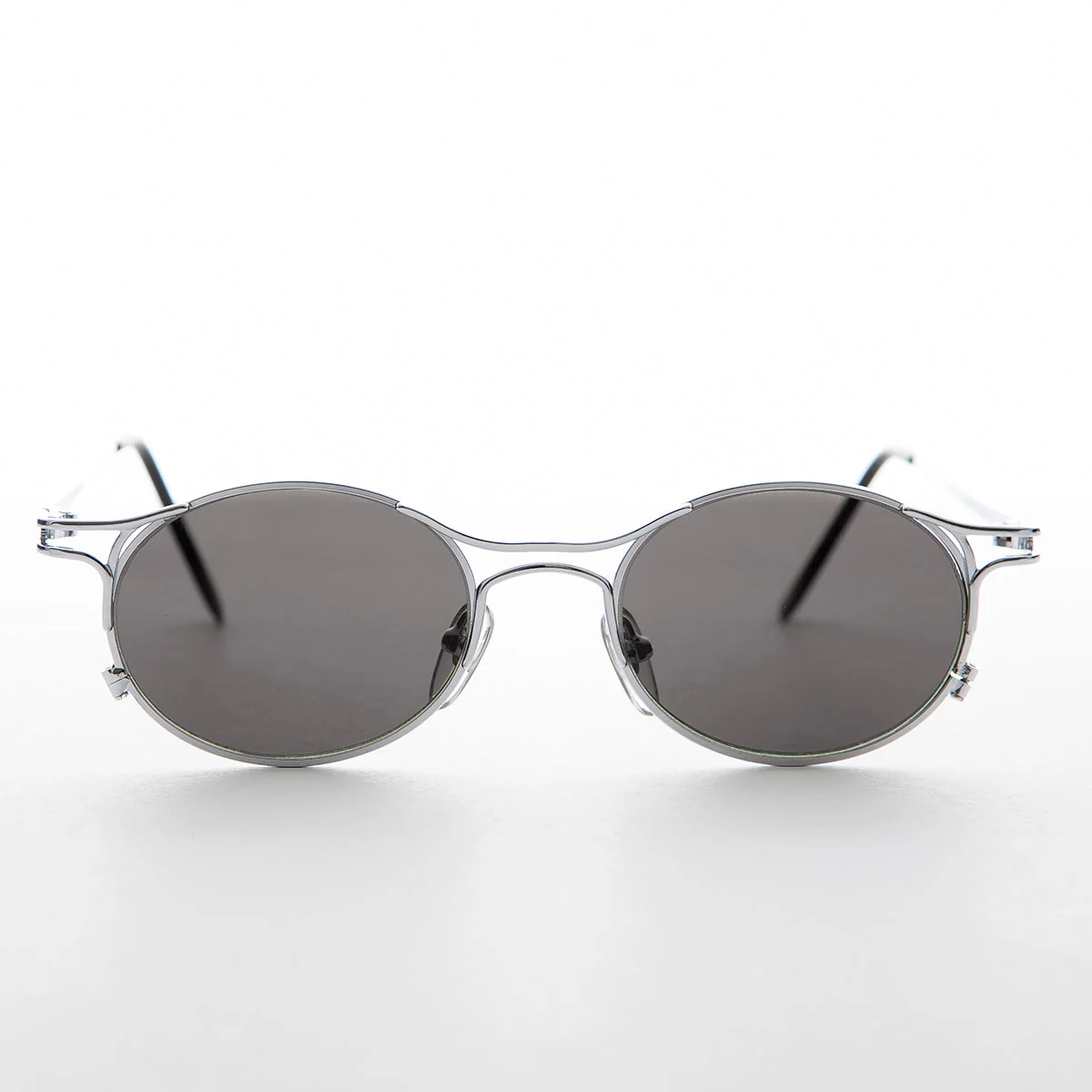 90s Victorian Oval Steampunk Vintage Sunglass - Harland