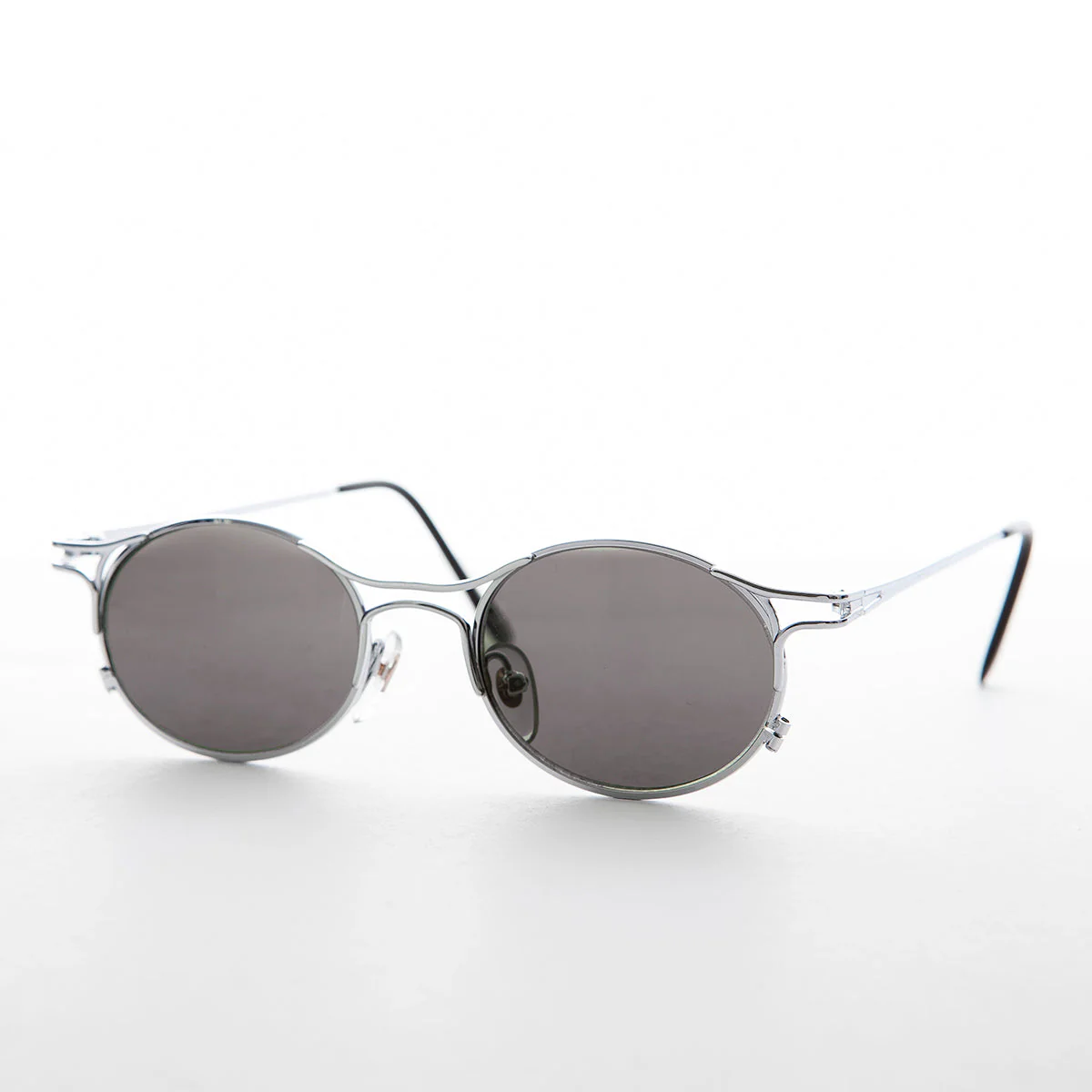 90s Victorian Oval Steampunk Vintage Sunglass - Harland - Image 2