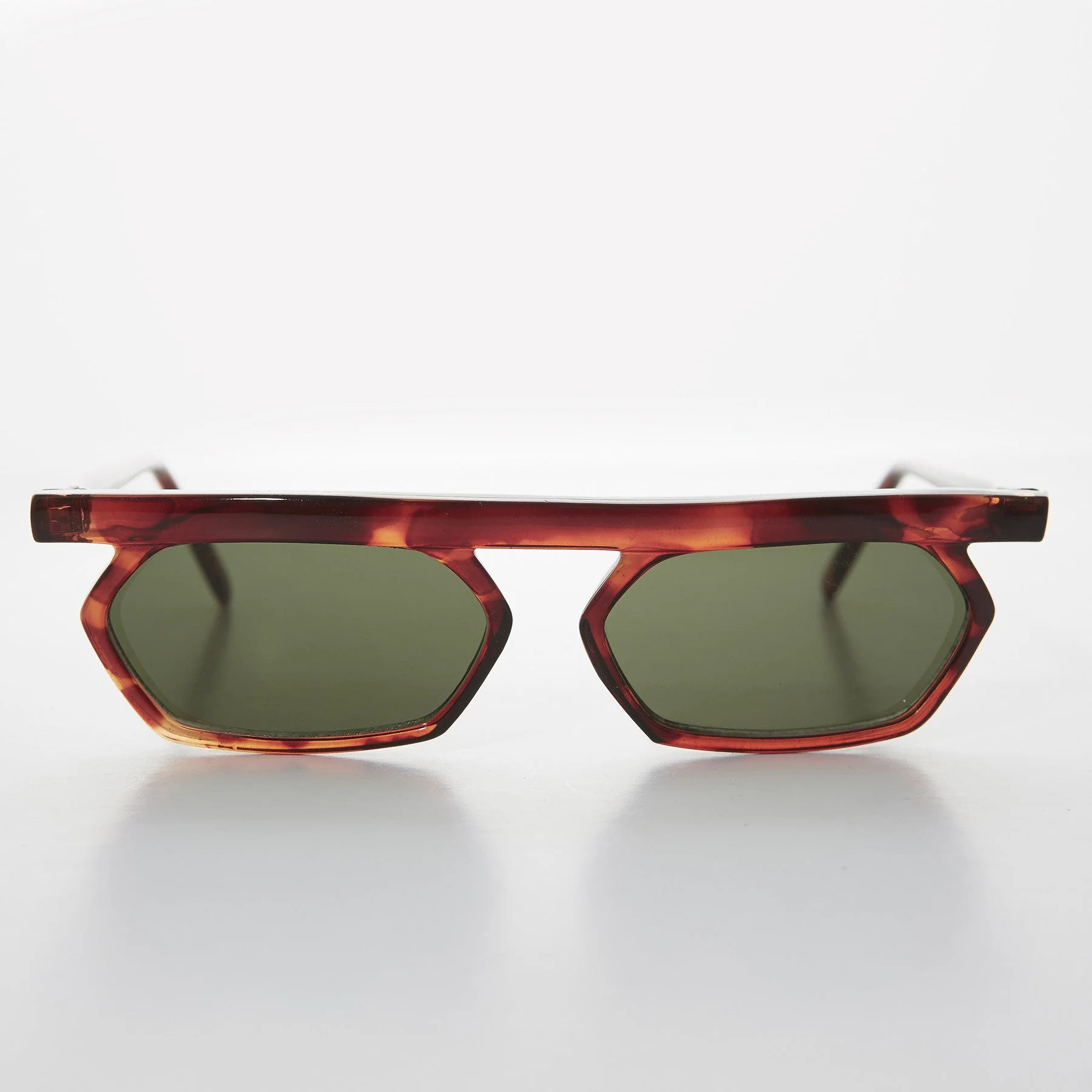 90s Vintage Polygon Flat Top Rare Sunglass - Lestor