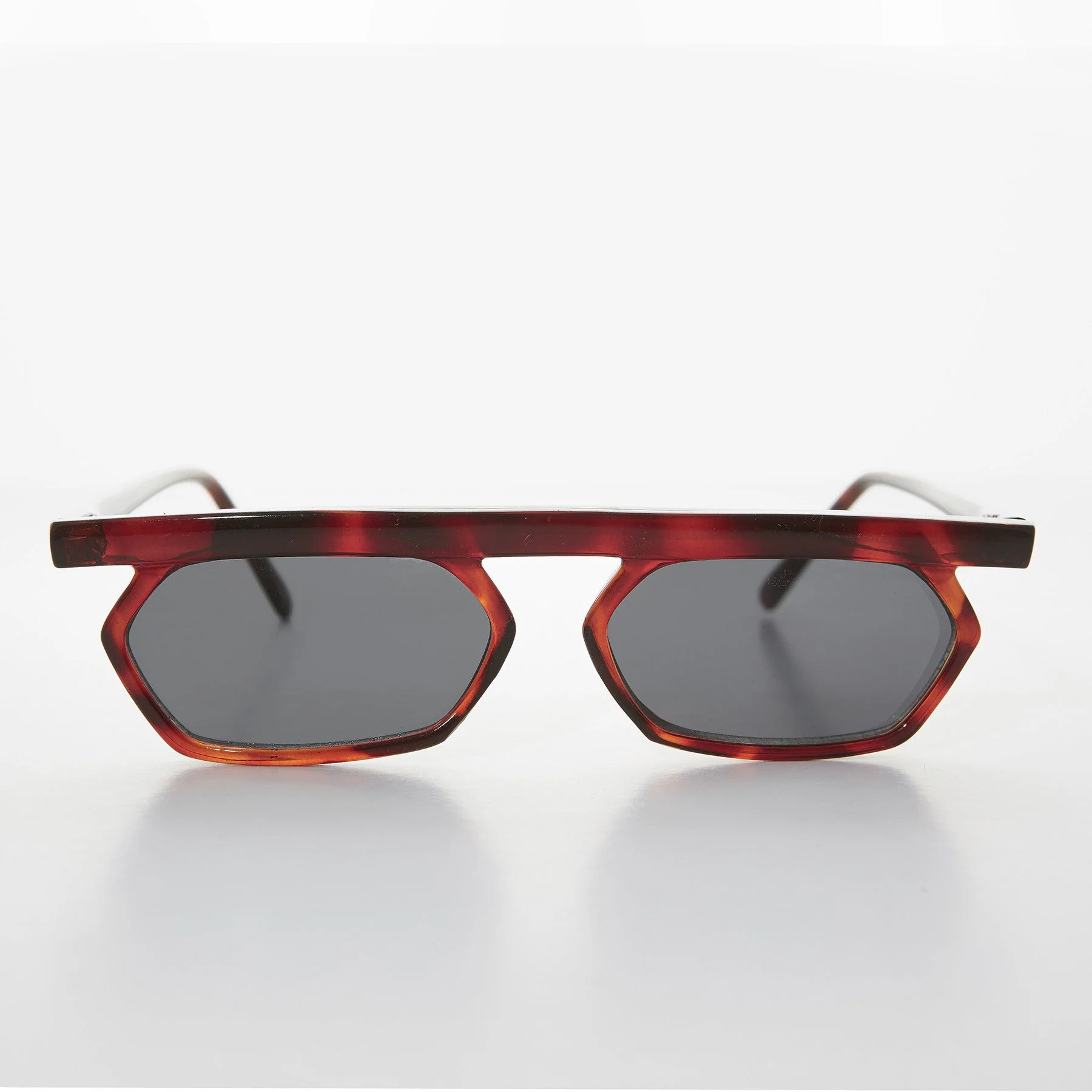 90s Vintage Polygon Flat Top Rare Sunglass - Lestor - Image 3