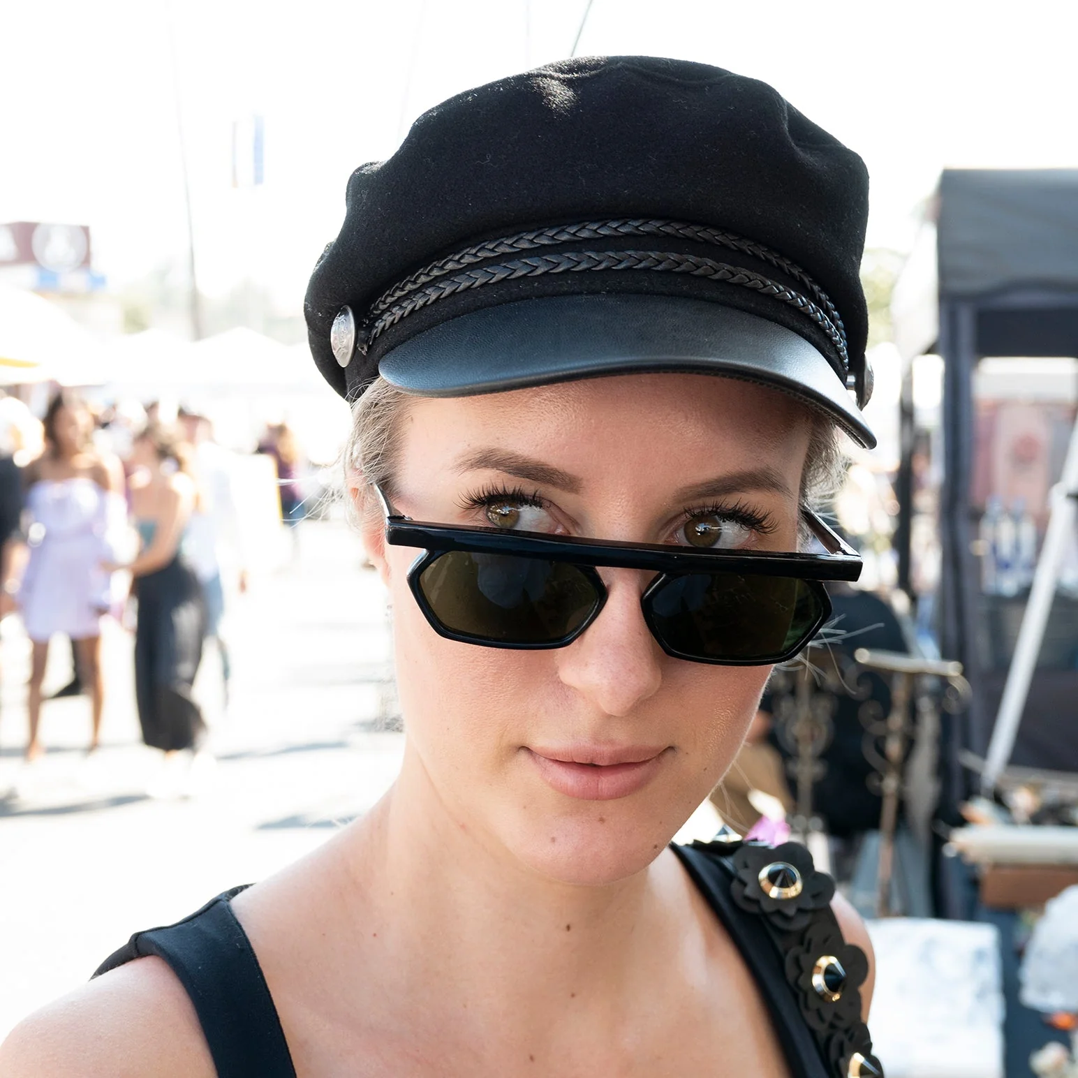90s Vintage Polygon Flat Top Rare Sunglass - Lestor - Image 5