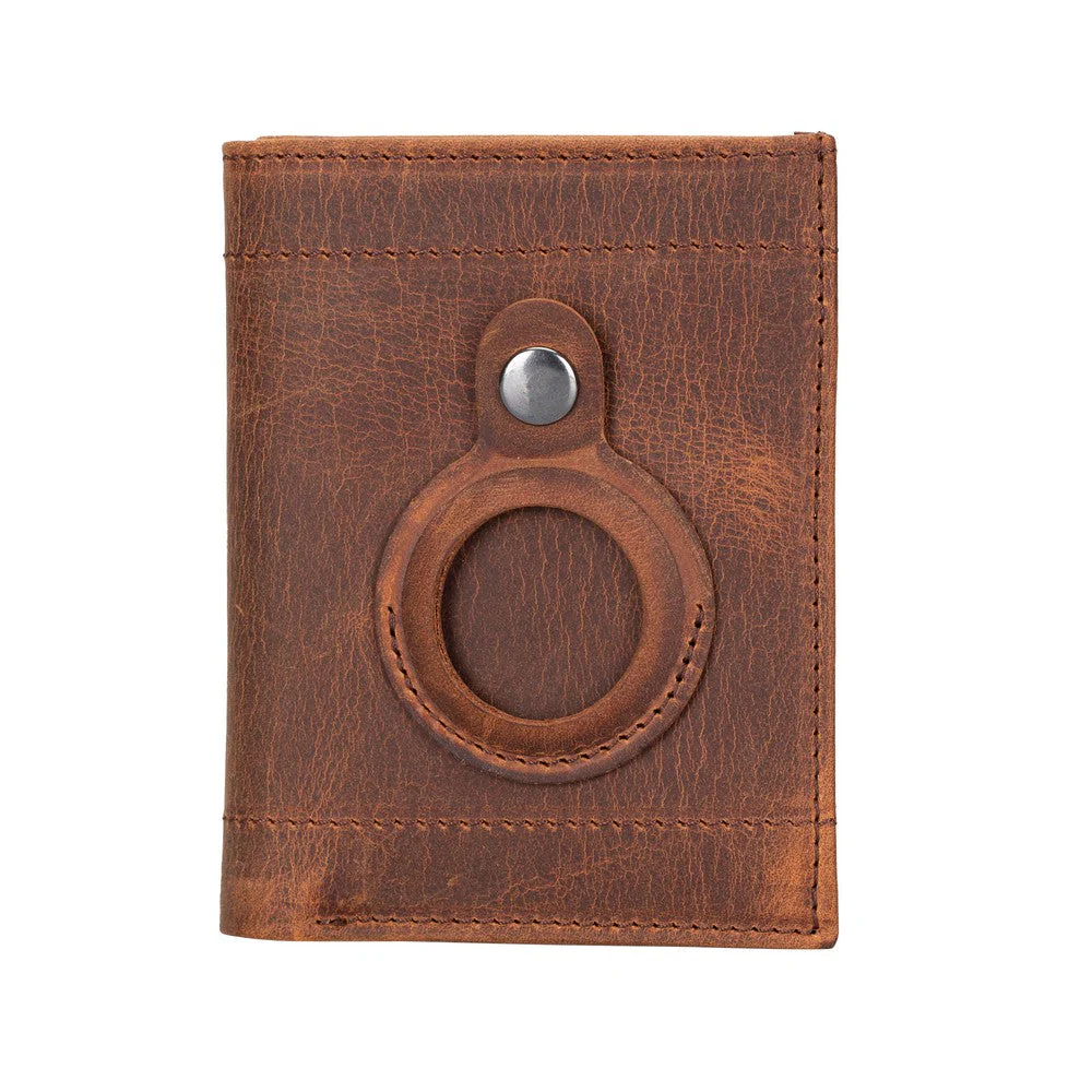 Airmaka Leather Card Holder With Airtag Slot - Image 9