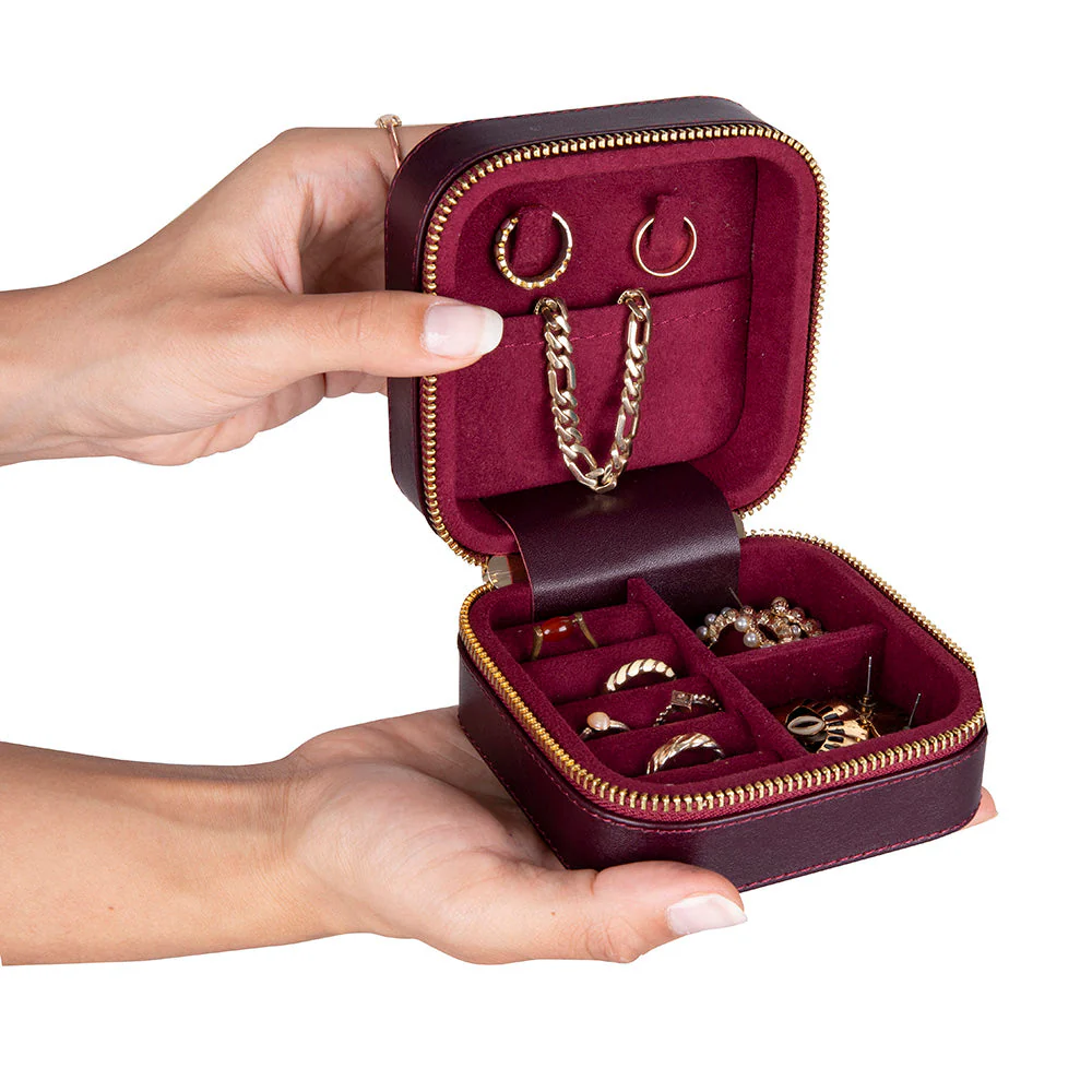 Amanda Leather Jewelry Box, Medium - Image 100