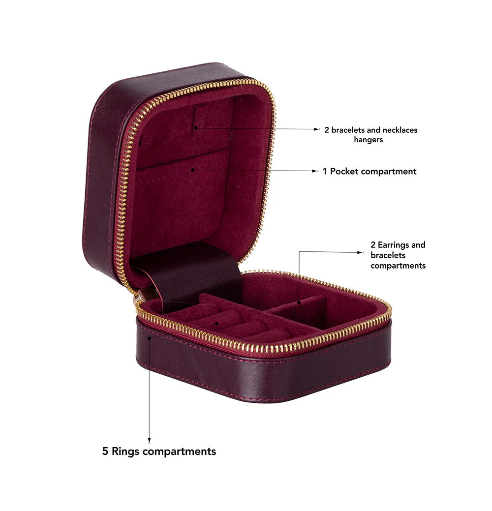 Amanda Leather Jewelry Box, Medium - Image 102