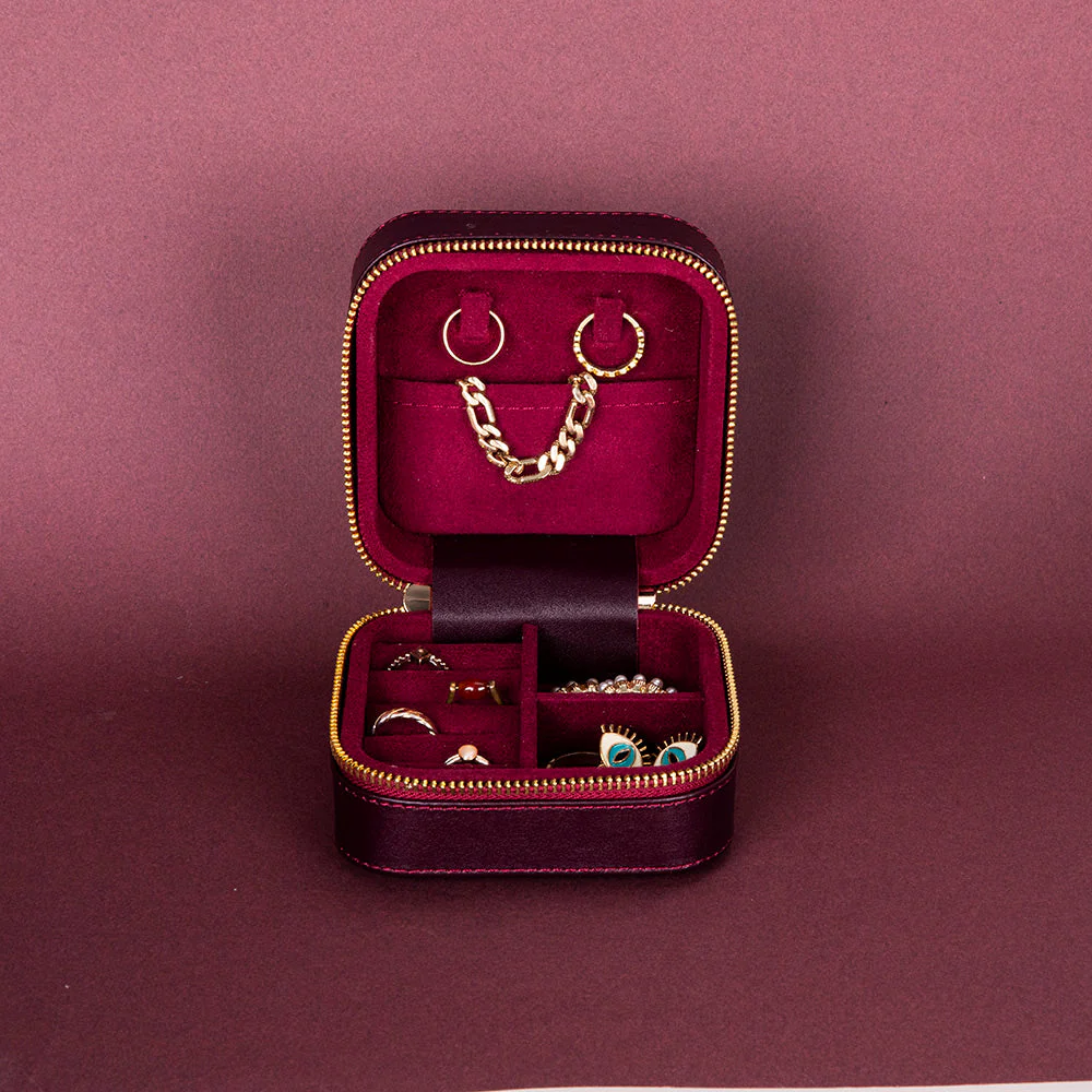 Amanda Leather Jewelry Box, Medium - Image 112