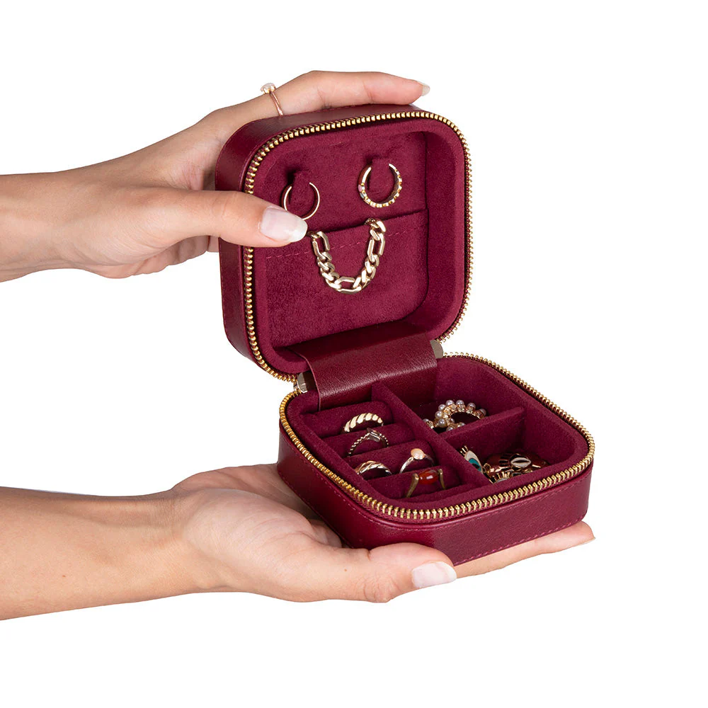 Amanda Leather Jewelry Box, Medium - Image 116
