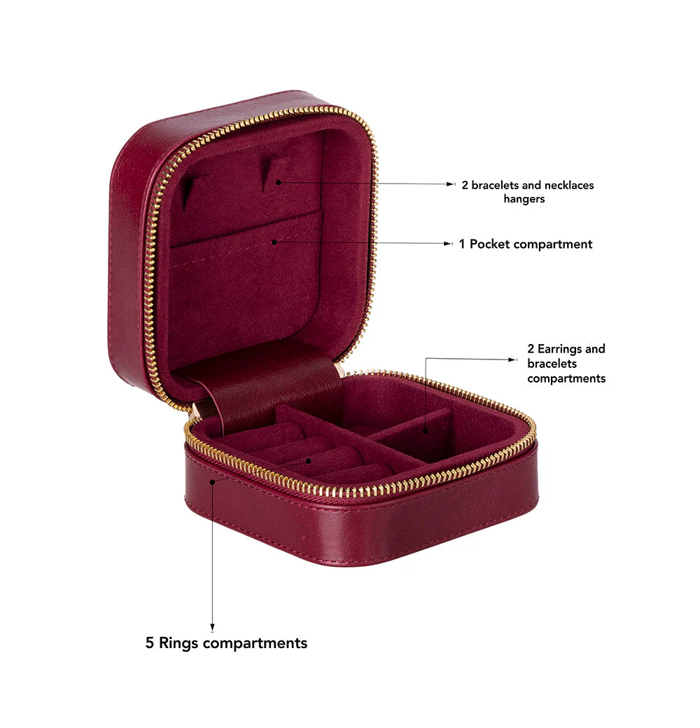 Amanda Leather Jewelry Box, Medium - Image 118