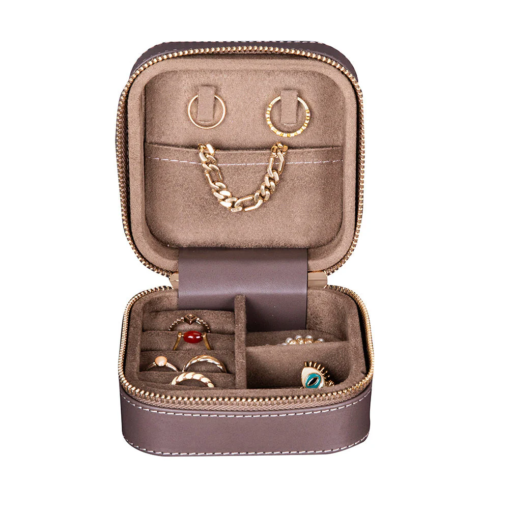Amanda Leather Jewelry Box, Medium - Image 12