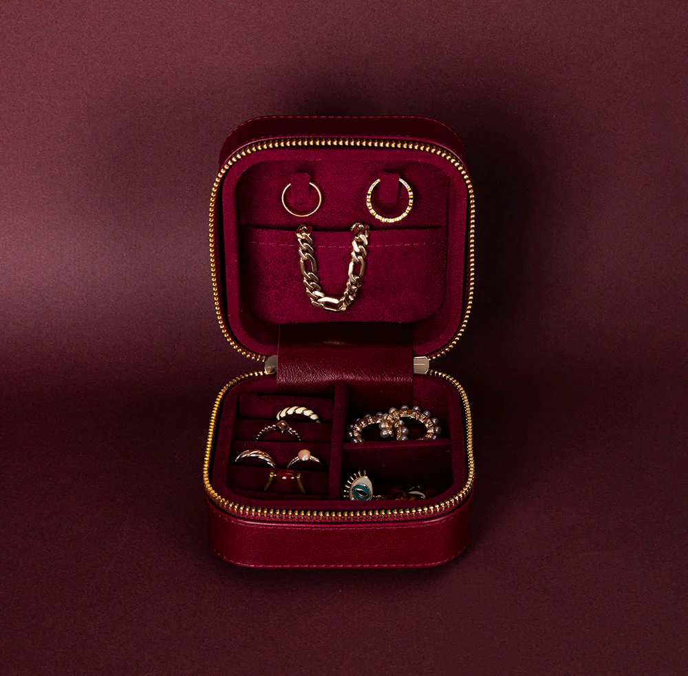 Amanda Leather Jewelry Box, Medium - Image 128