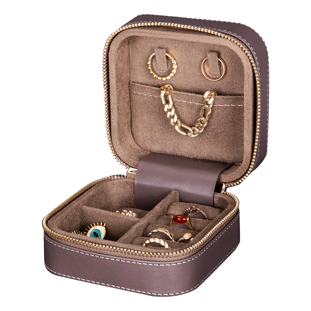 Amanda Leather Jewelry Box, Medium - Image 13