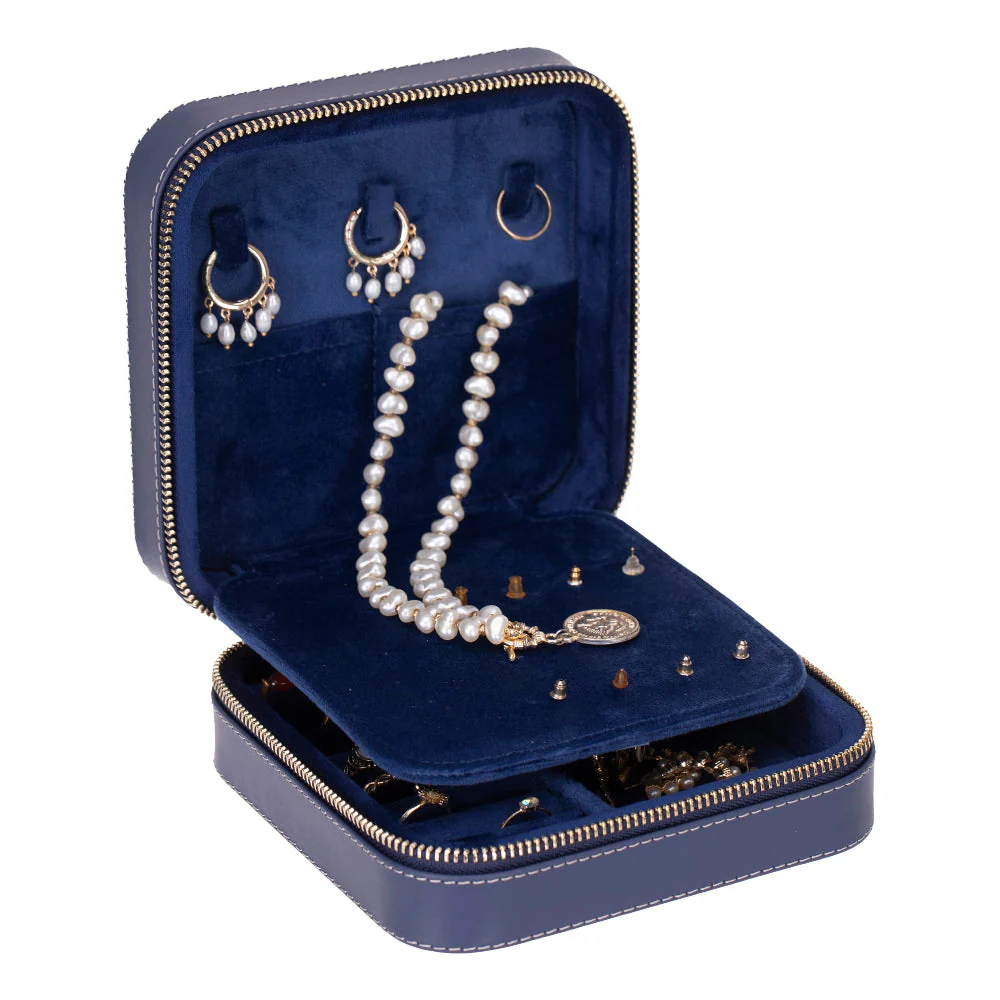 Amanda Leather Jewelry Box, Medium - Image 17