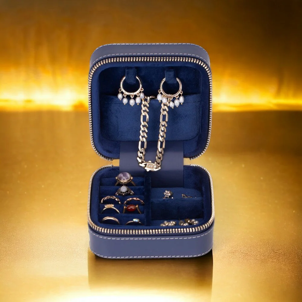 Amanda Leather Jewelry Box, Medium - Image 27
