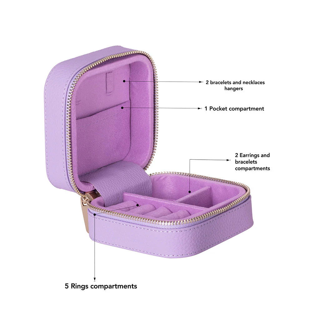 Amanda Leather Jewelry Box, Medium - Image 56