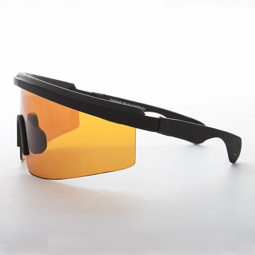 Amber Lens Wrap Sport Shield - Bolt - Image 2