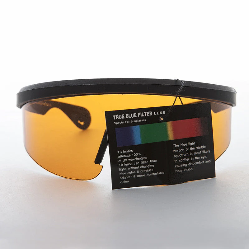 Amber Lens Wrap Sport Shield - Bolt - Image 3