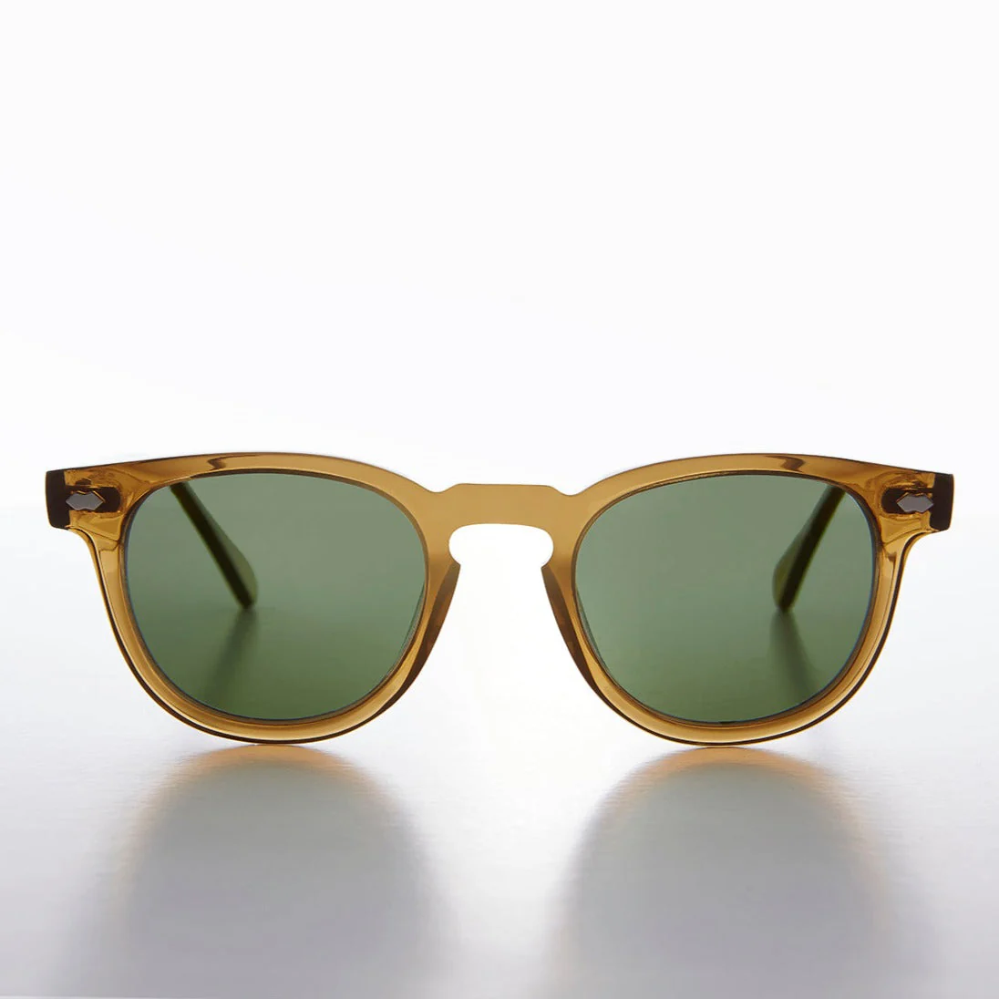 Amber Polarized Square Sunglass - Benson
