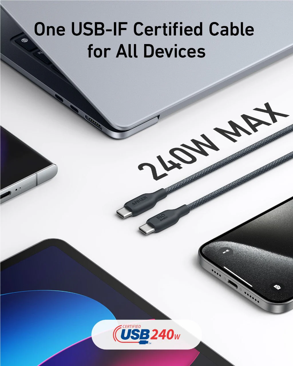 Anker <b>543</b> USB-C to USB-C Cable (Bio-Braided) - Image 33