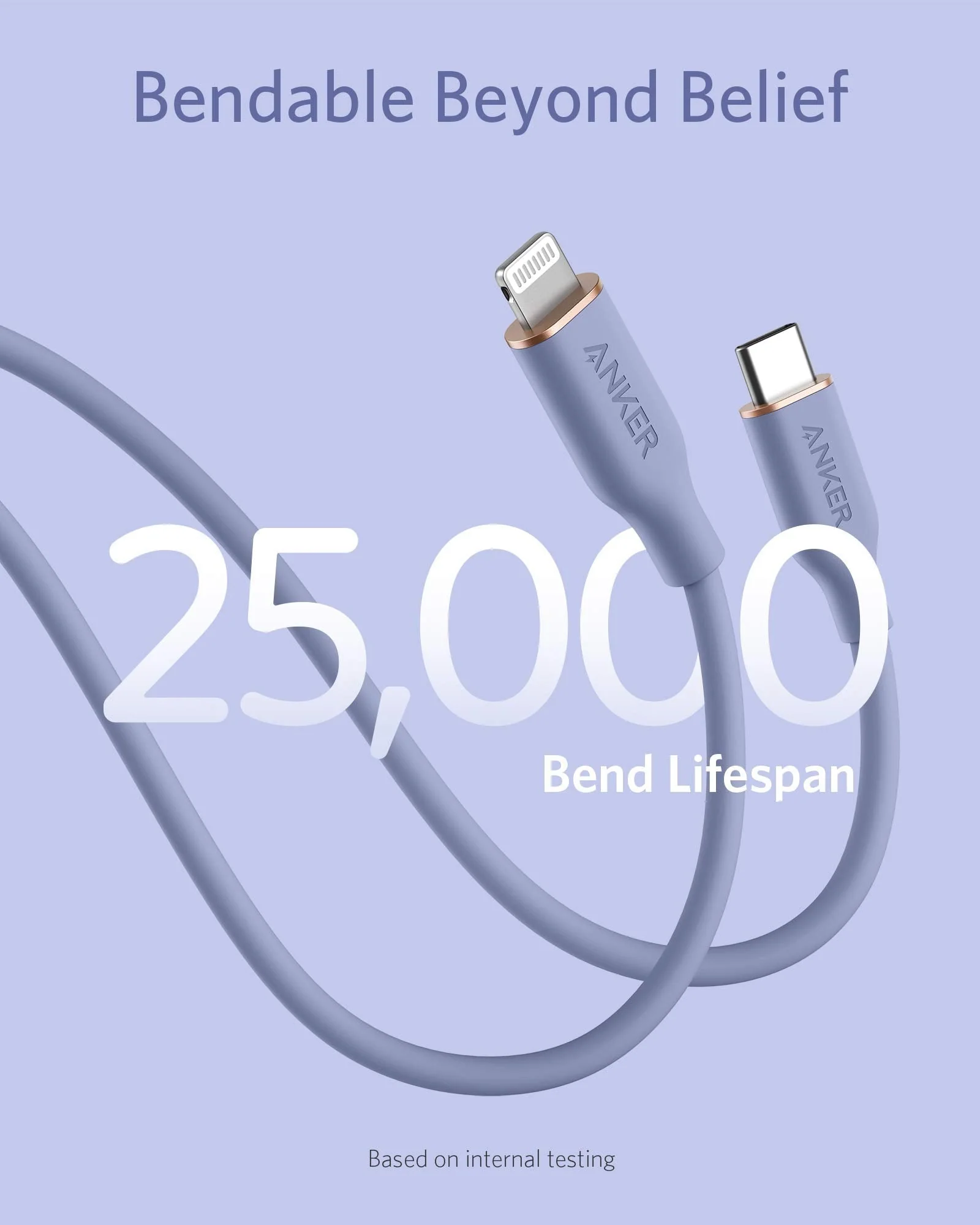Anker <b>641</b> USB-C to Lightning Cable (Flow, Silicone) - Image 28
