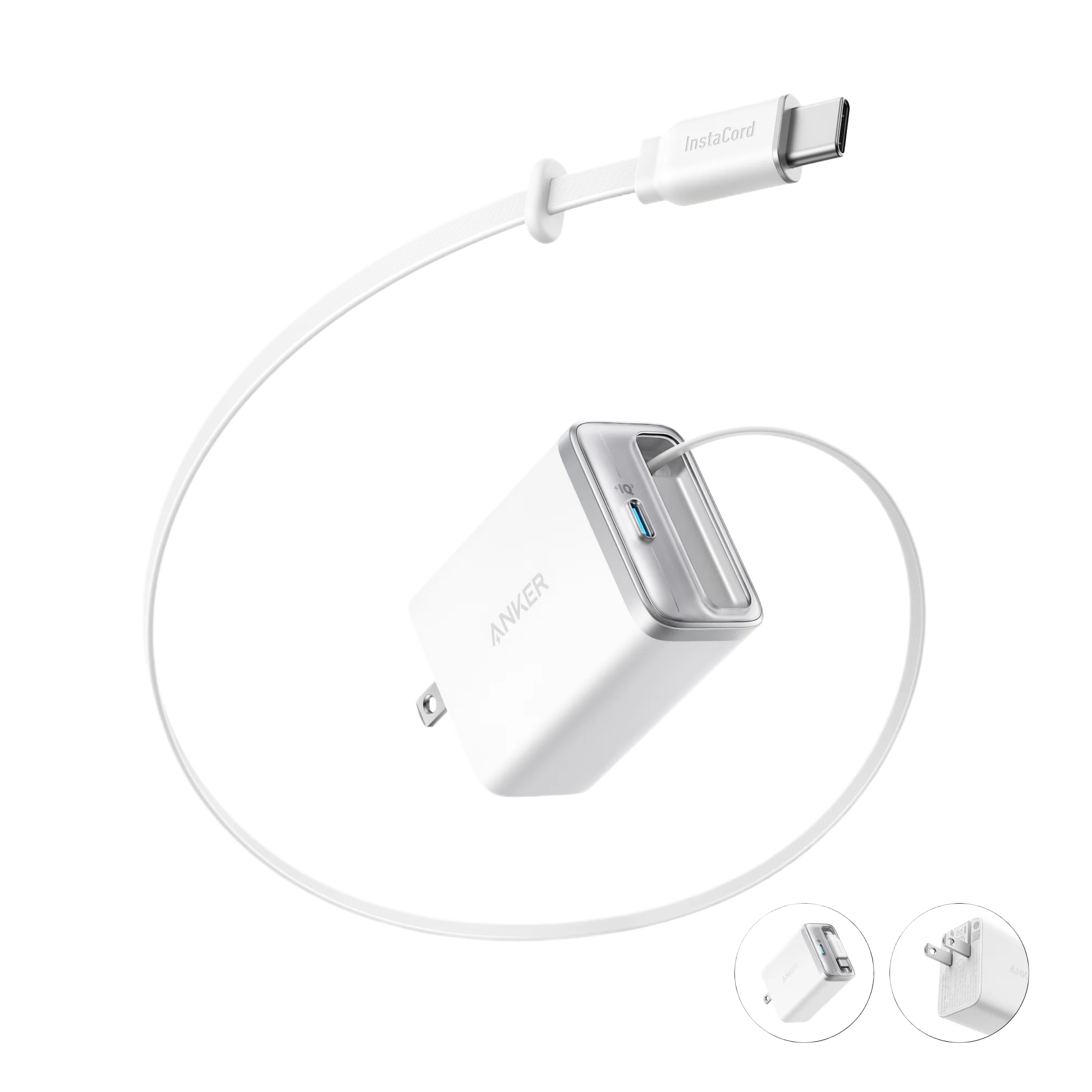 Anker Nano Charger (35W, Built-In Retractable USB-C Cable)