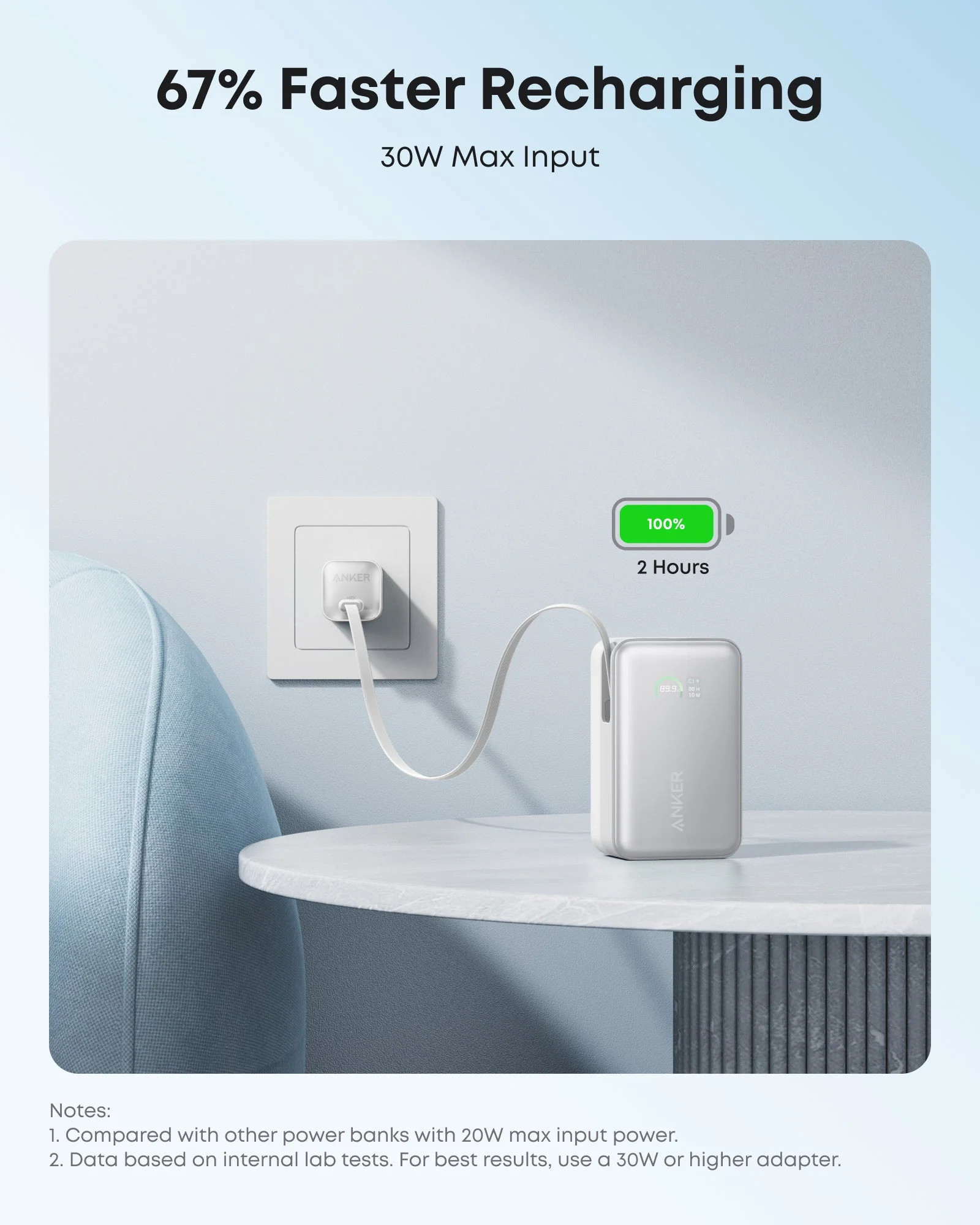 Anker Nano Power Bank (10K, 45W, Built-In Retractable USB-C Cable) - Image 7
