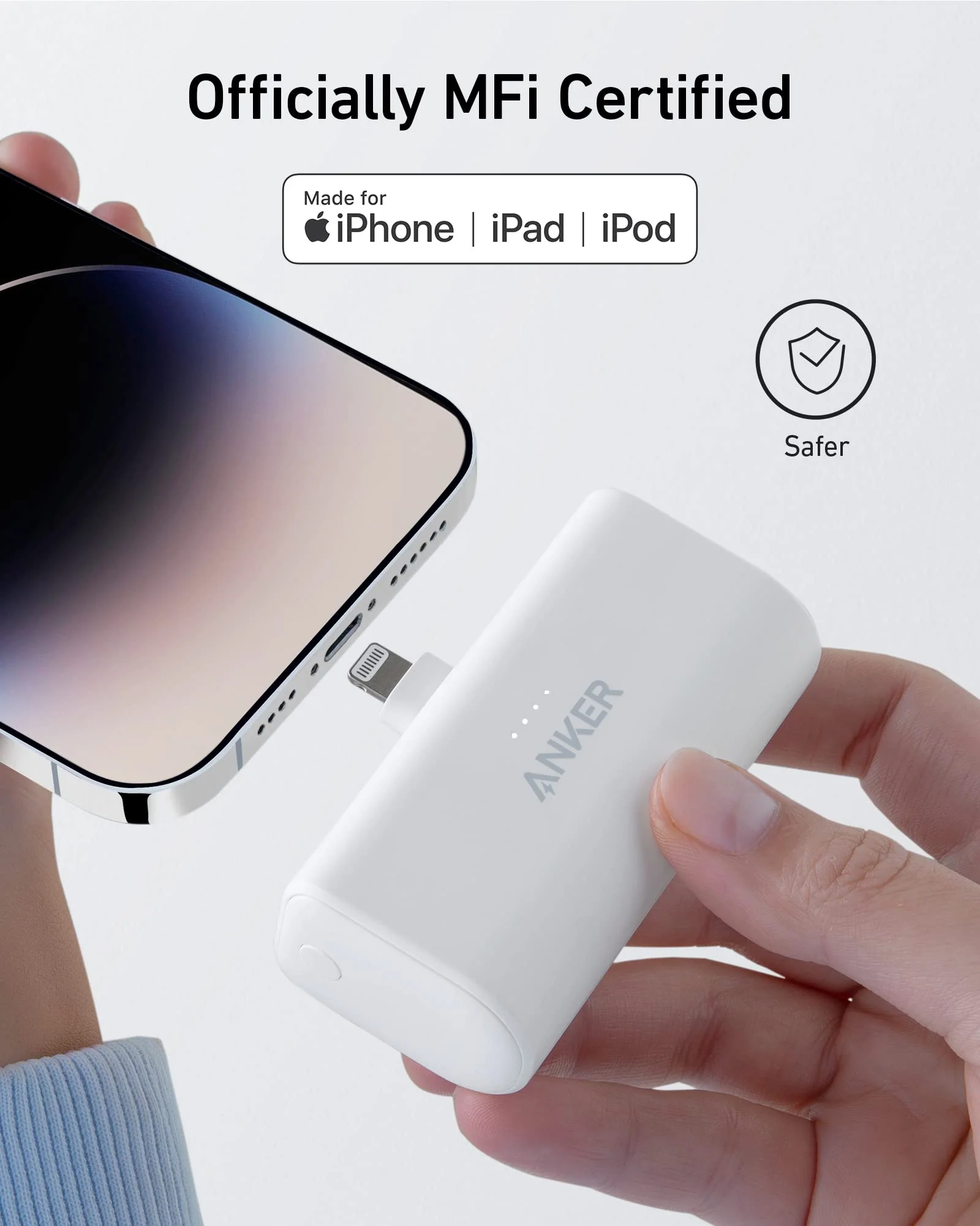 Anker Nano Power Bank (12W, Built-In Lightning Connector) - Image 14