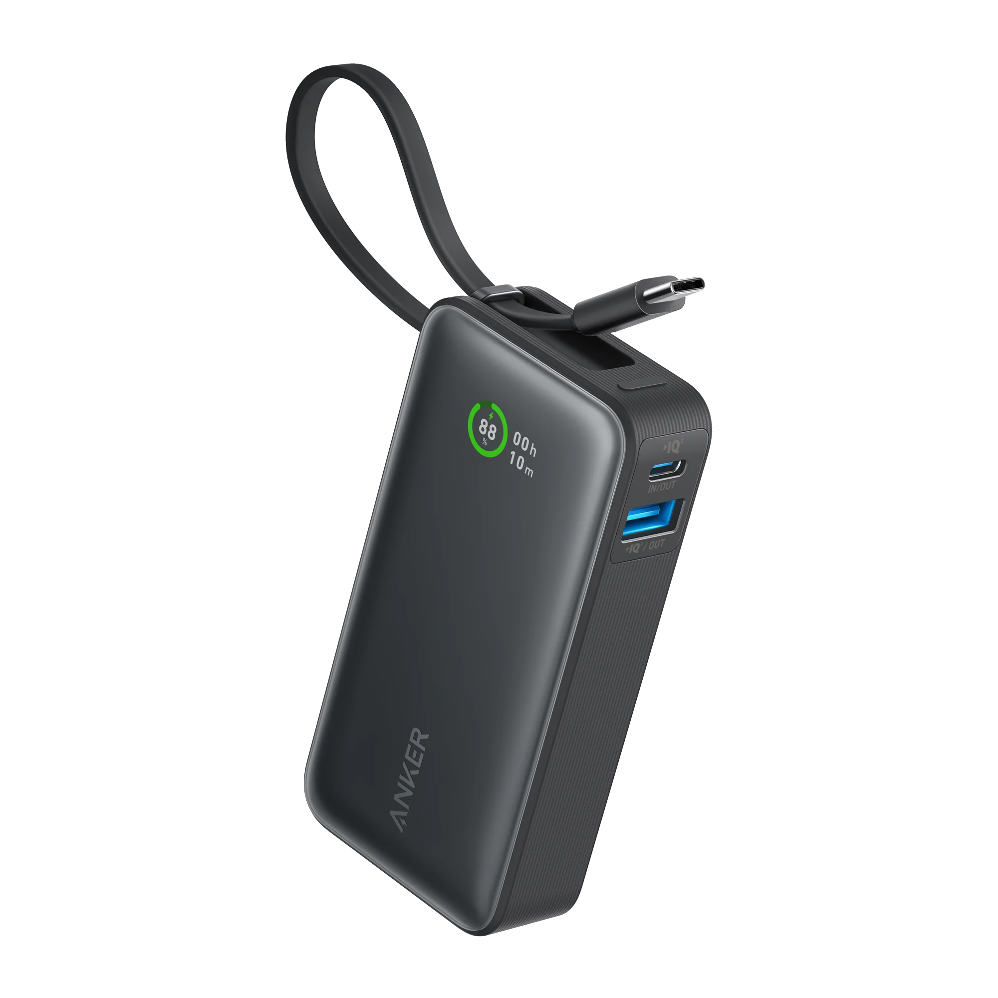 Anker Nano Power Bank (30W, Built-In USB-C Cable)