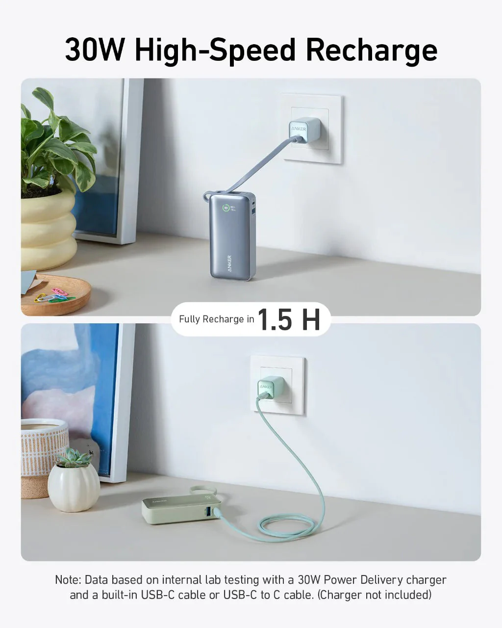 Anker Nano Power Bank (30W, Built-In USB-C Cable) - Image 23