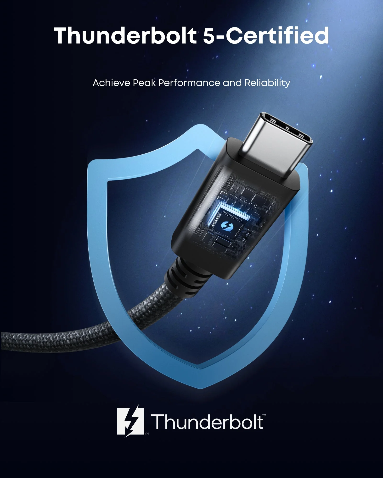 Anker Prime Thunderbolt 5 Cable (3.3 ft/1.7 ft, 80 Gbps, 240W) - Image 13