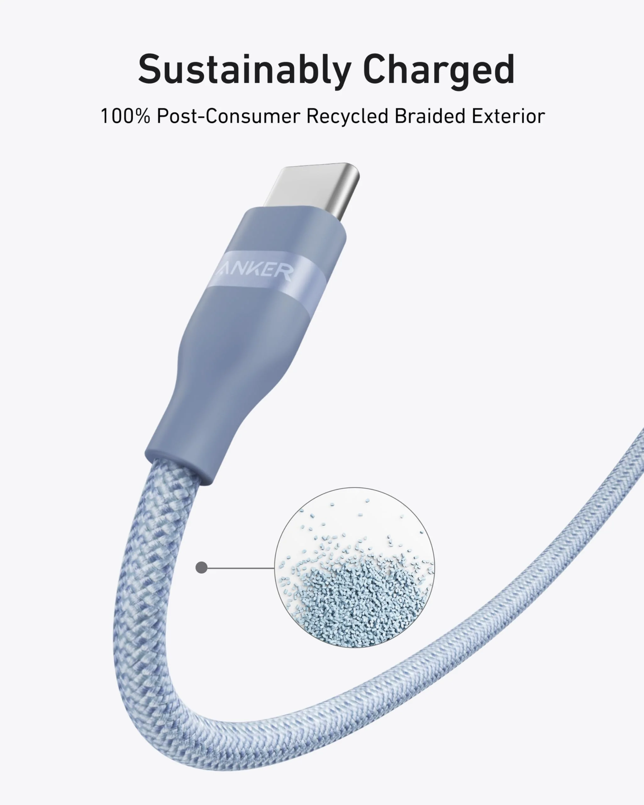 Anker USB-C to USB-C Cable (3 ft / 6 ft, 240W, Upcycled-Braided) - Image 29