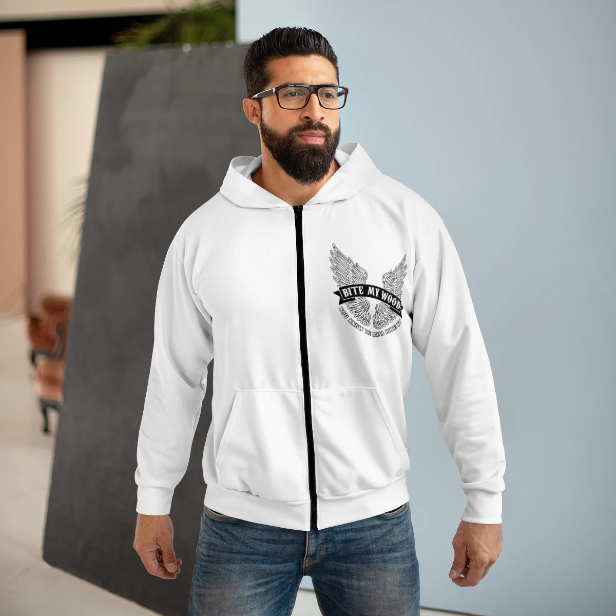 AOP Unisex Zip Hoodie - Image 3