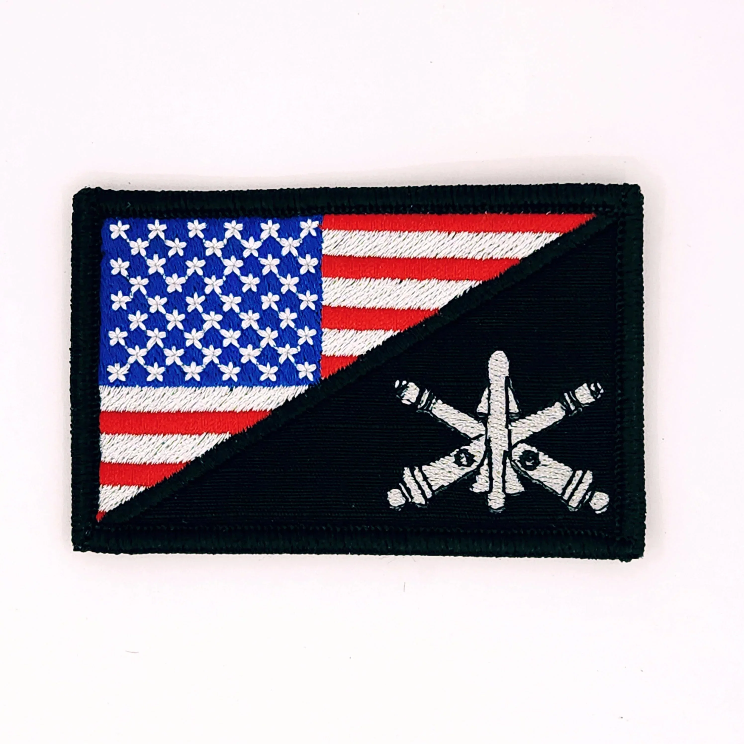 Army Air Defense Artillery Branch - USA Flag - 2.25x3.5 Patch - Image 2