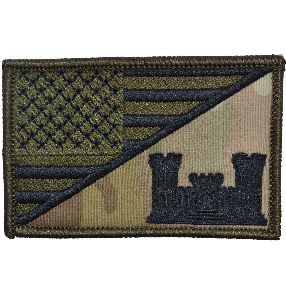 Army Engineer Castle USA Flag - 2.25x3.5 Patch - Image 5