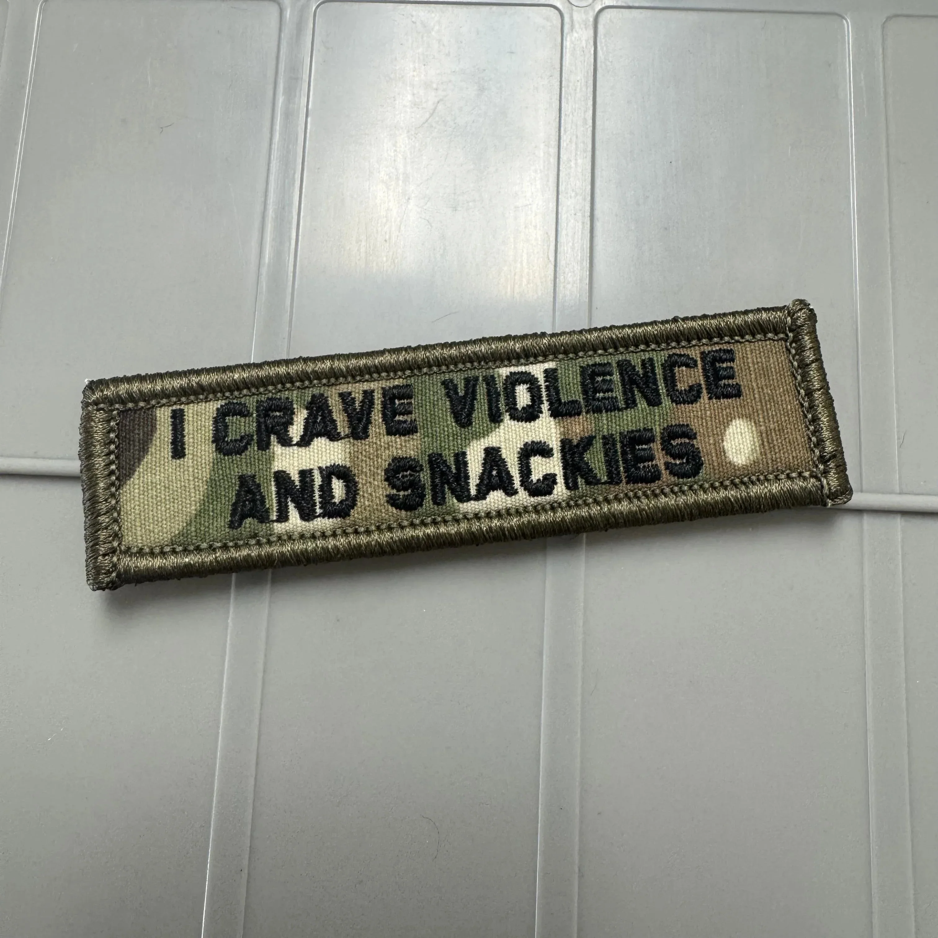 As Seen on Socials - I Crave Violence and Snackies - 1x3.75 Patch - Multiple Variants - Image 3