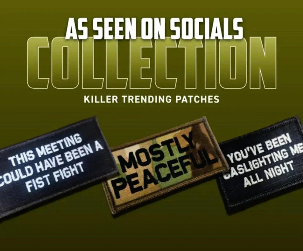 As Seen on Socials - Mostly Peaceful - 2x4 Patch - Multicam w/Black - Image 2
