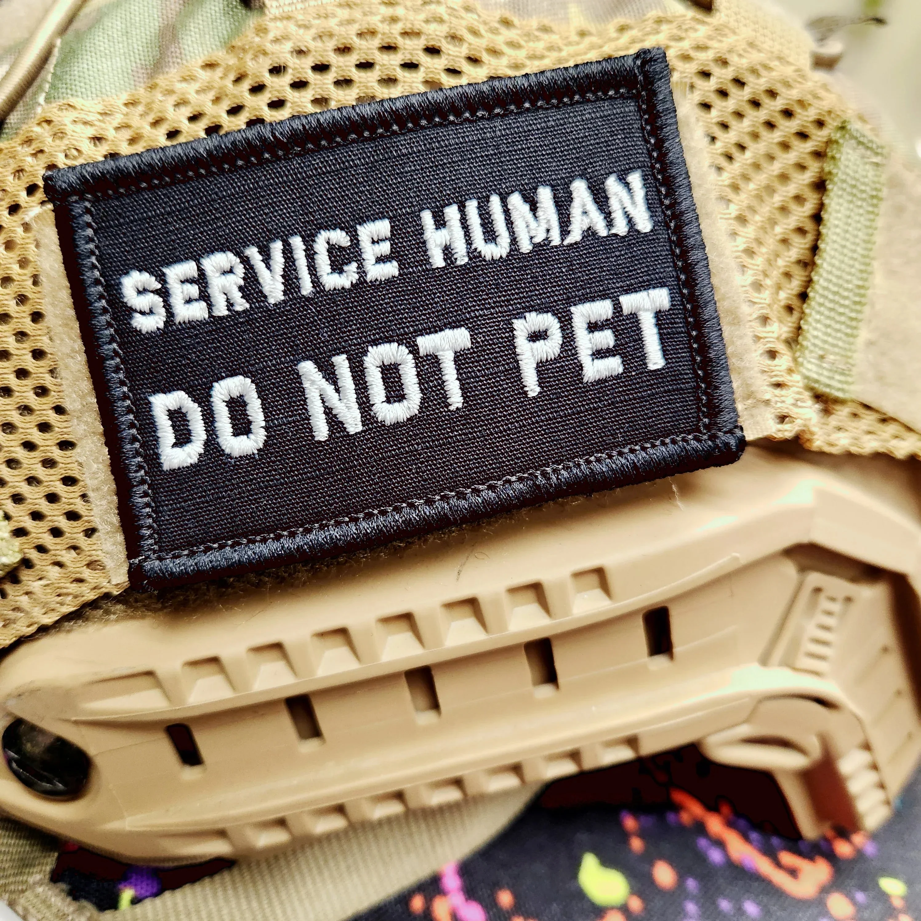 As Seen on Socials - Service Human Do Not Pet - 2x3 Patch - Multiple Variants - Image 2